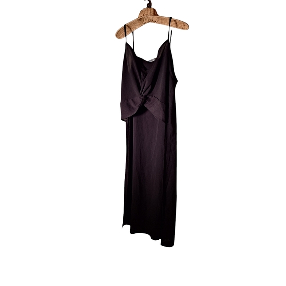 boohoo Maxi Length CAMI Top Layering Scoop Neck Black Ladies 8 NWT GLAM Sold OUT - Picture 5 of 6